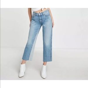 NWT 7 For All Mankind Kiki Crop Fray Hem SZ 32
